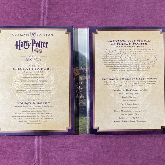 Harry Potter & the Goblet of Fire Year 4, Three-Disc Ultimate Edition DVD Set - Picture 7 of 9